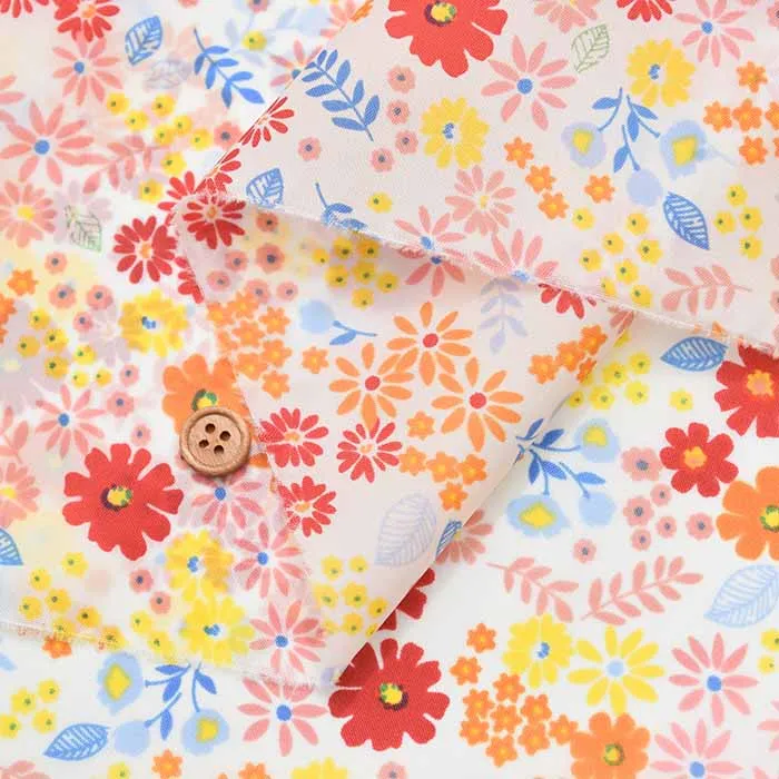 Water-Repellent 190T Nylon Taffeta Print Fabric - Flower