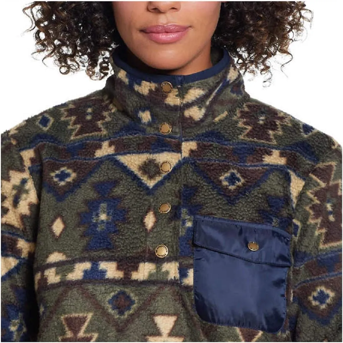 Weatherproof Vintage Ladies Printed Fleece Pullover