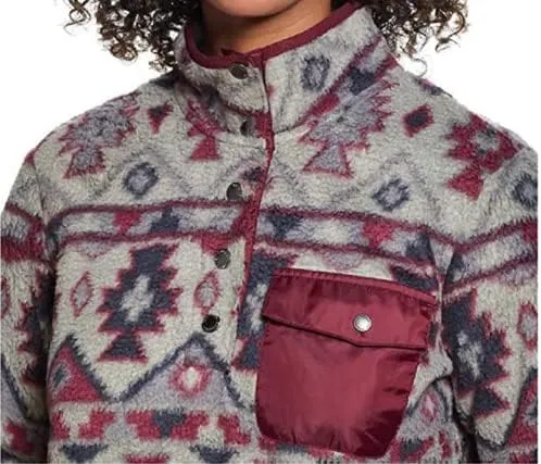 Weatherproof Vintage Ladies Printed Fleece Pullover