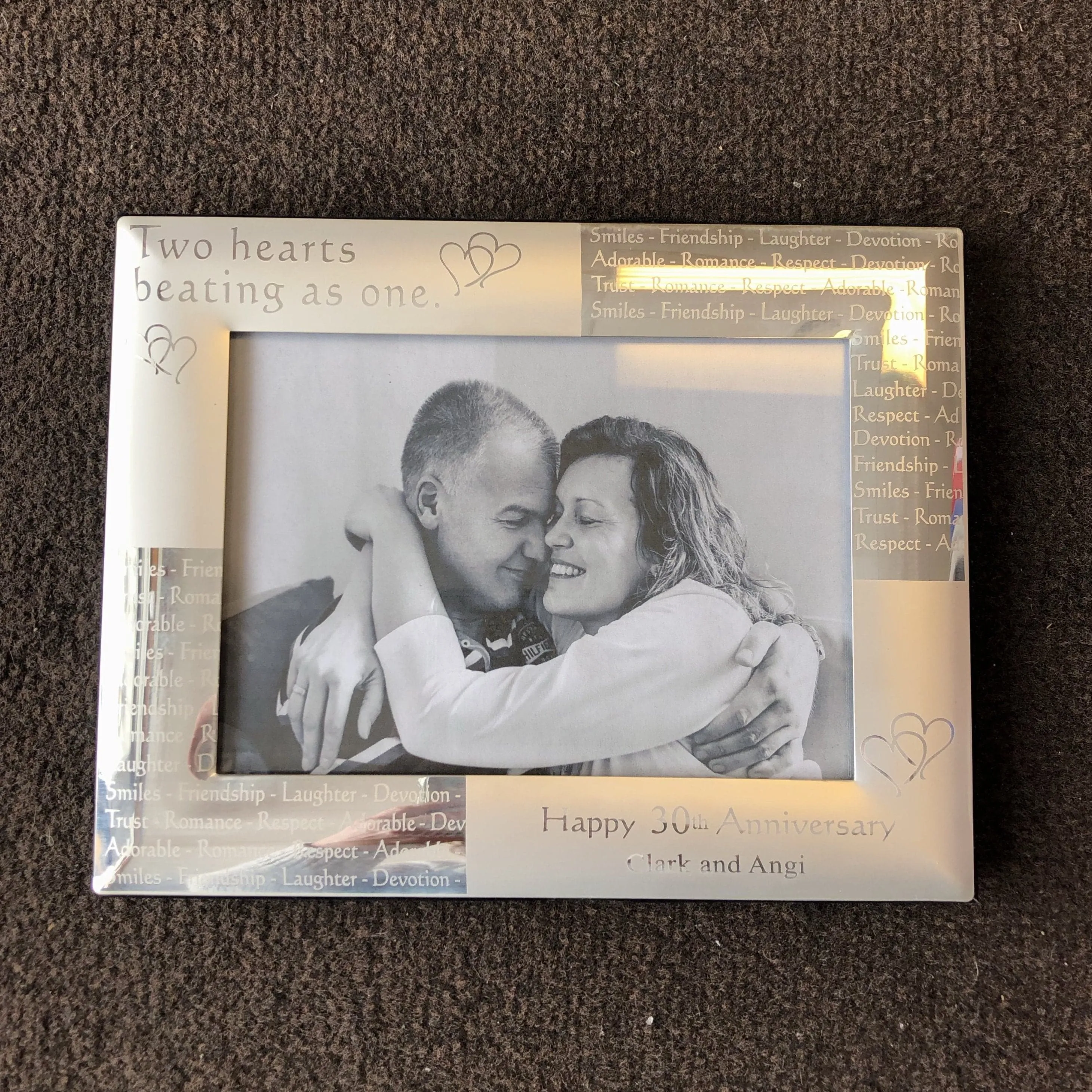 Wedding Anniversary Photo Frame. Anniversary Picture Frame.