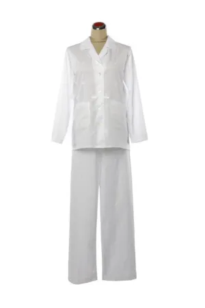 White Cotton  Pyjamas with Dragonfly Hand Embroidery