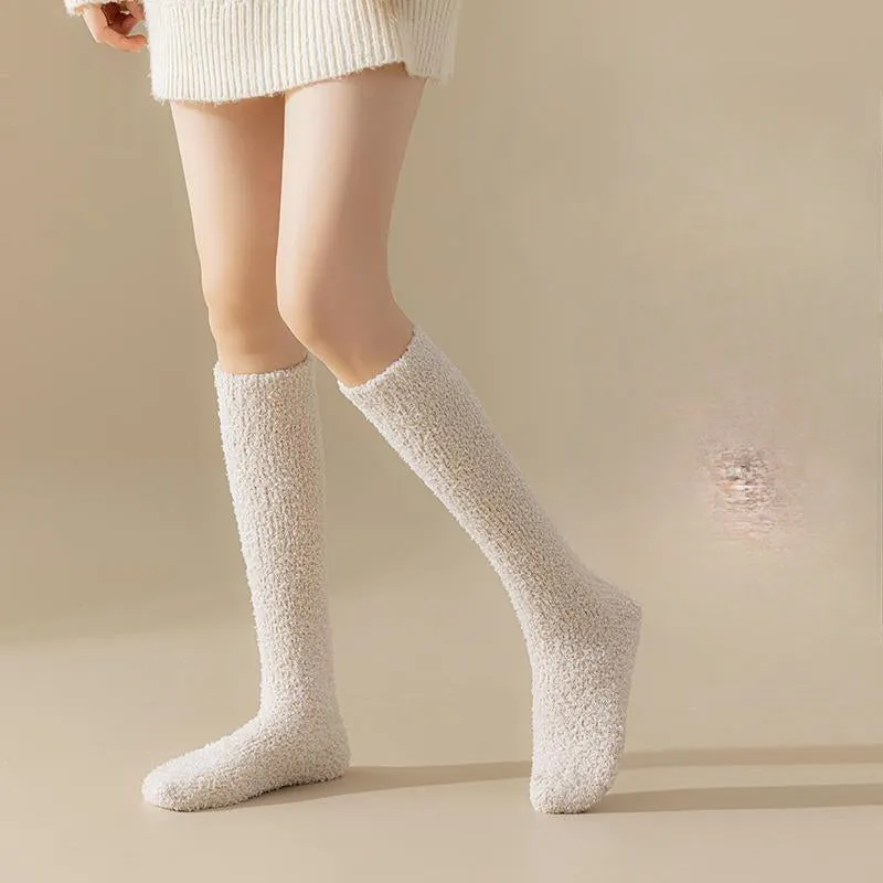 Wholesale Coral Fleece Calf Socks with Thickened Fleece Without Shedding Hair