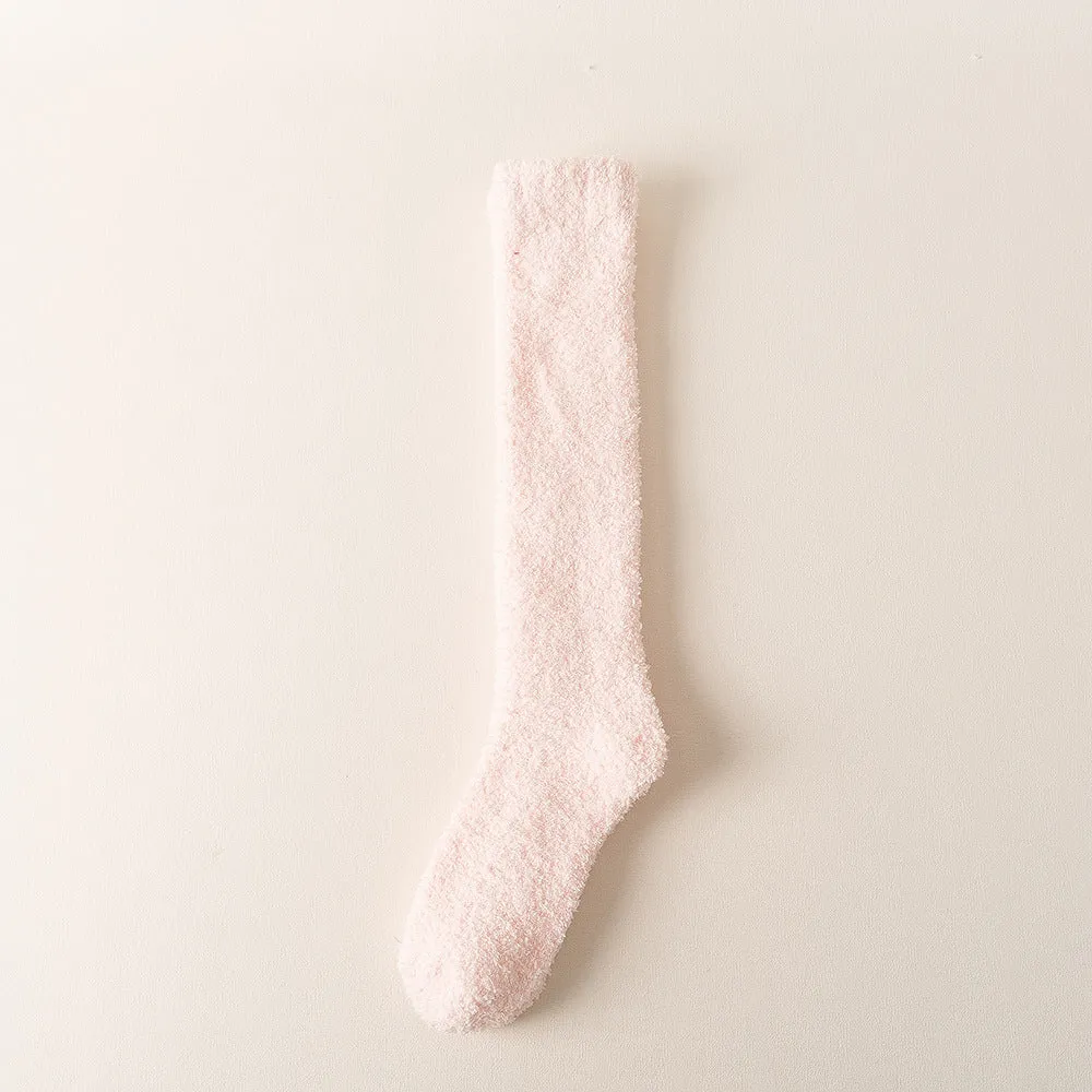 Wholesale Coral Fleece Calf Socks with Thickened Fleece Without Shedding Hair
