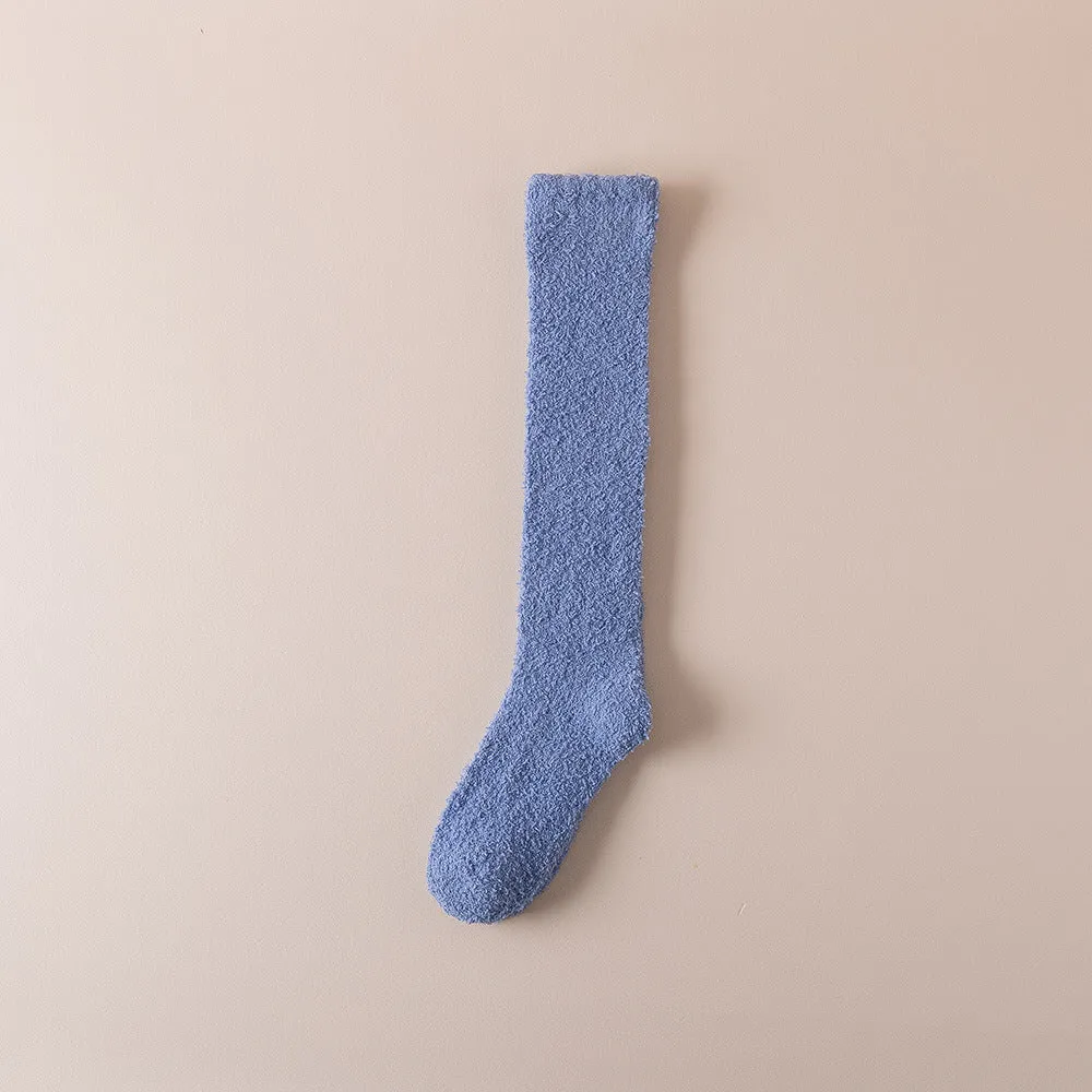 Wholesale Coral Fleece Calf Socks with Thickened Fleece Without Shedding Hair