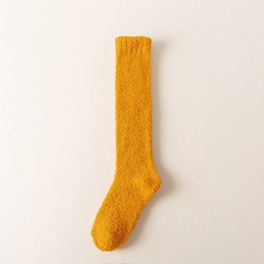 Wholesale Coral Fleece Calf Socks with Thickened Fleece Without Shedding Hair