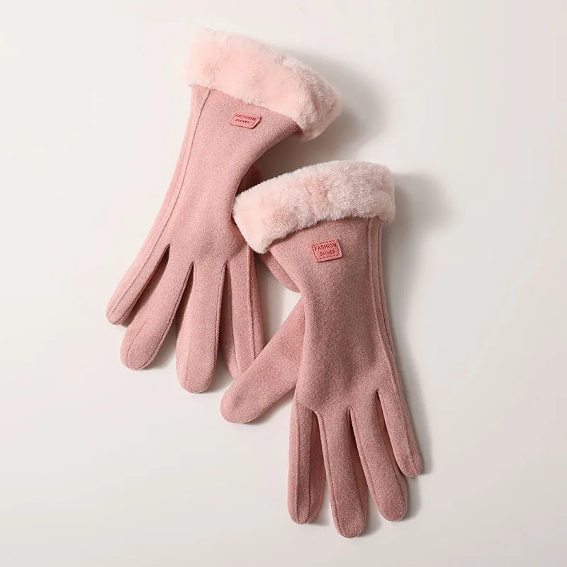 Wholesale DeRong Outdoor Cycling Thickened Touch Screen Warm Gloves
