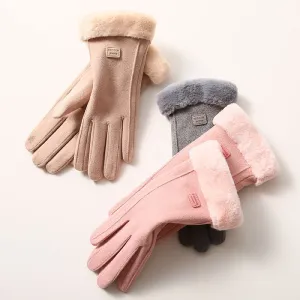 Wholesale DeRong Outdoor Cycling Thickened Touch Screen Warm Gloves
