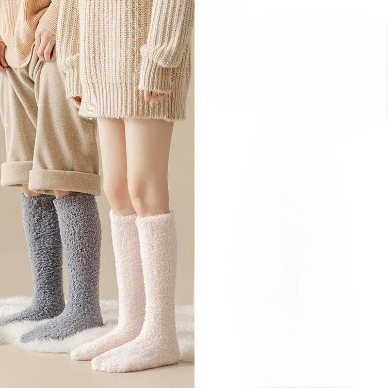 Wholesale Non Shedding Coral Fleece and Thickened Home Stockings