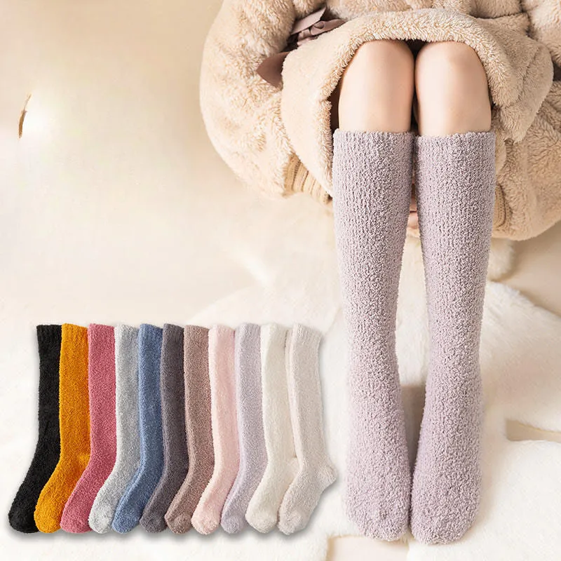 Wholesale Non Shedding Coral Fleece and Thickened Home Stockings