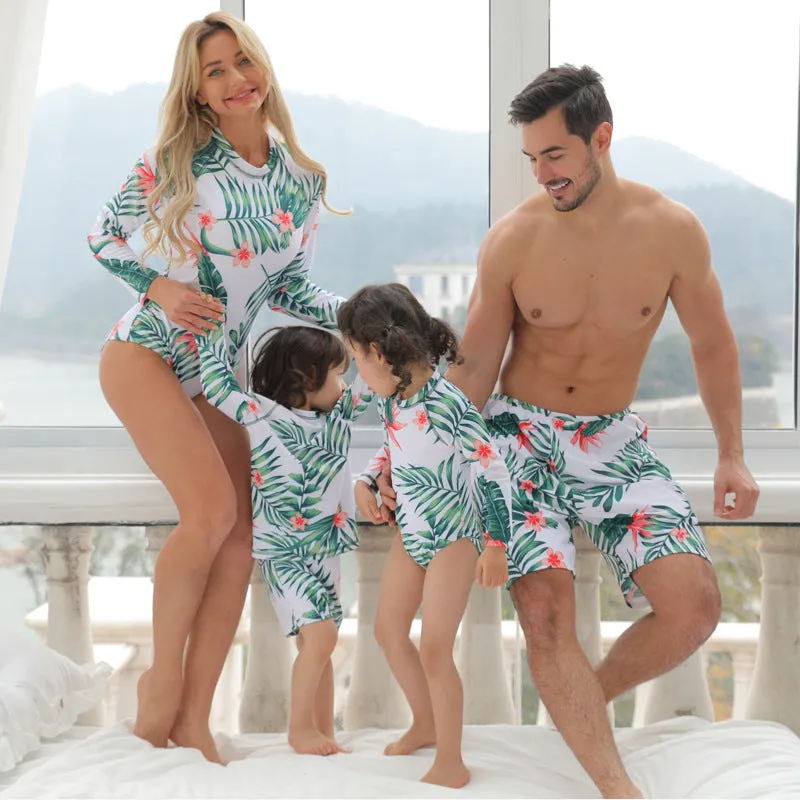 Wholesale Polyester Parent-Child One-piece Swimwear