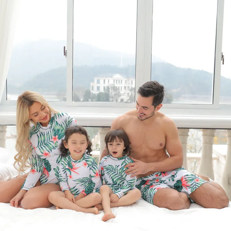 Wholesale Polyester Parent-Child One-piece Swimwear