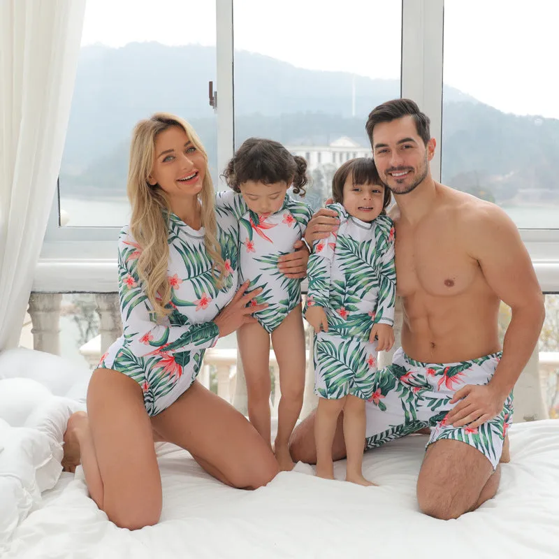 Wholesale Polyester Parent-Child One-piece Swimwear
