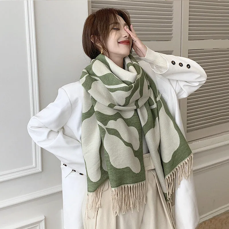 Wholesale Winter Imitation Cashmere Thickened Warm Scarf