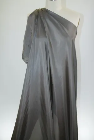 Wide Silk Habotai  - Rocky Gray