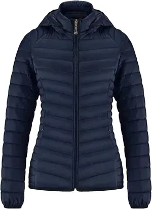 Winter Parka Lightweight Padded Puffer Jacket For Women Coat With Hood Outdoor Warm Lightweight Outwear