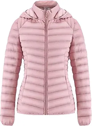 Winter Parka Lightweight Padded Puffer Jacket For Women Coat With Hood Outdoor Warm Lightweight Outwear