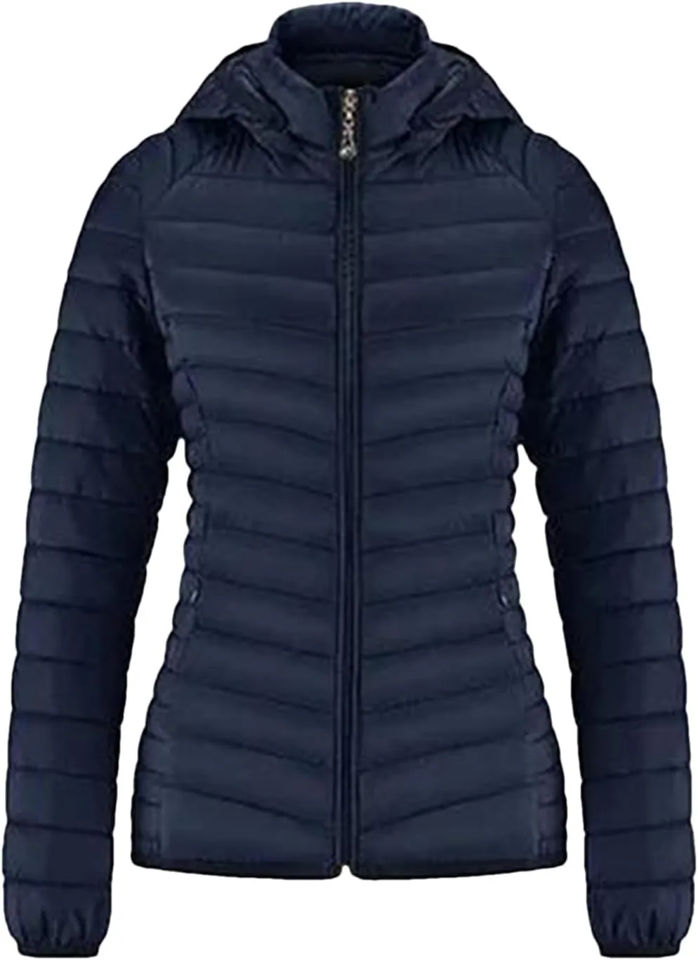 Winter Parka Lightweight Padded Puffer Jacket For Women Coat With Hood Outdoor Warm Lightweight Outwear