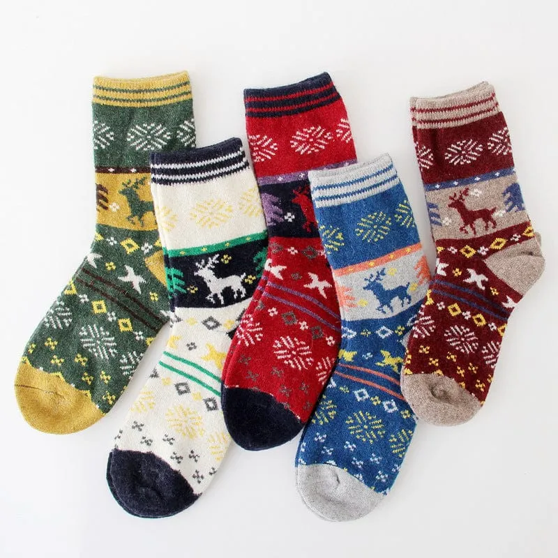 Winter thickened women's wool socks For Christmas