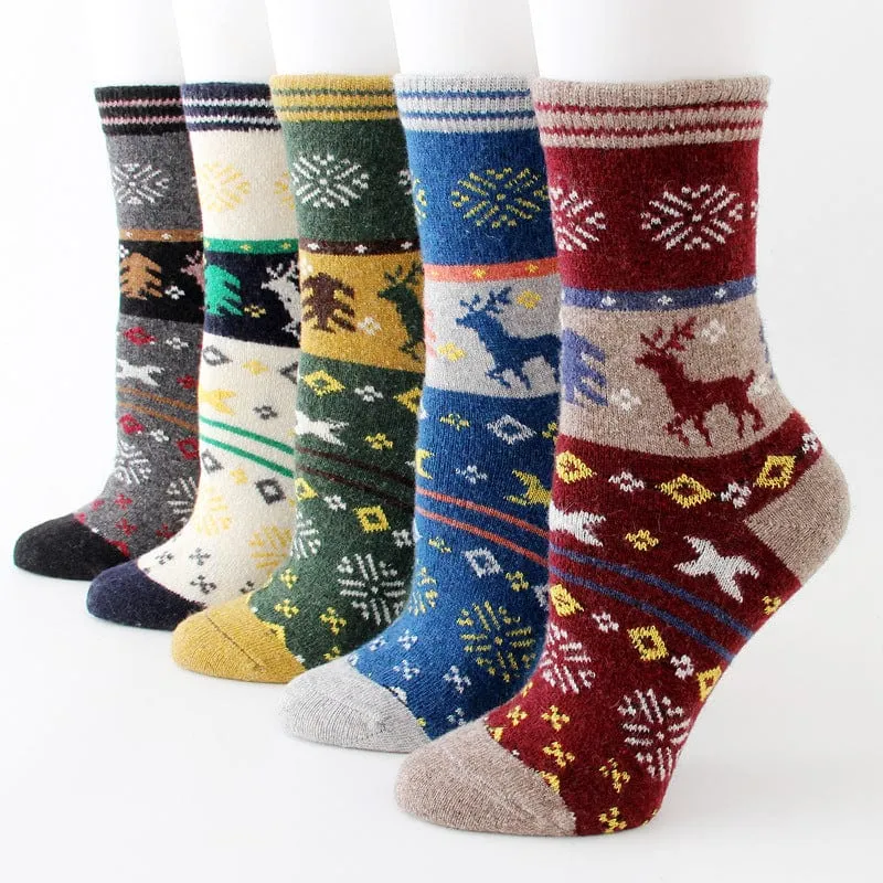 Winter thickened women's wool socks For Christmas