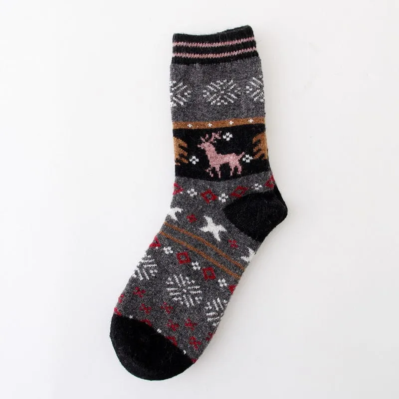 Winter thickened women's wool socks For Christmas