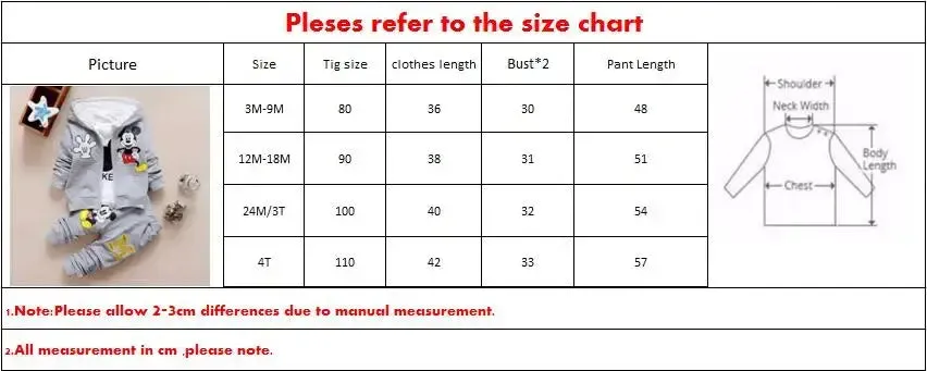 Winter Toddler Boys Hoodie T-shirt Pants 3PC Set