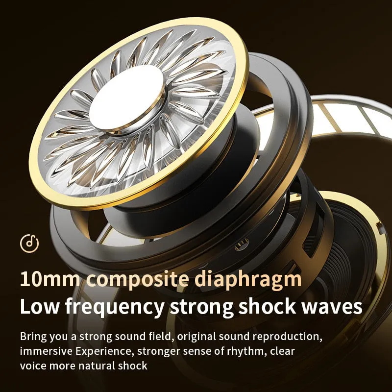 Wireless Bluetooth Headset Touch Light Mini High Quality Earplugs Anti-Sweat HD Sound