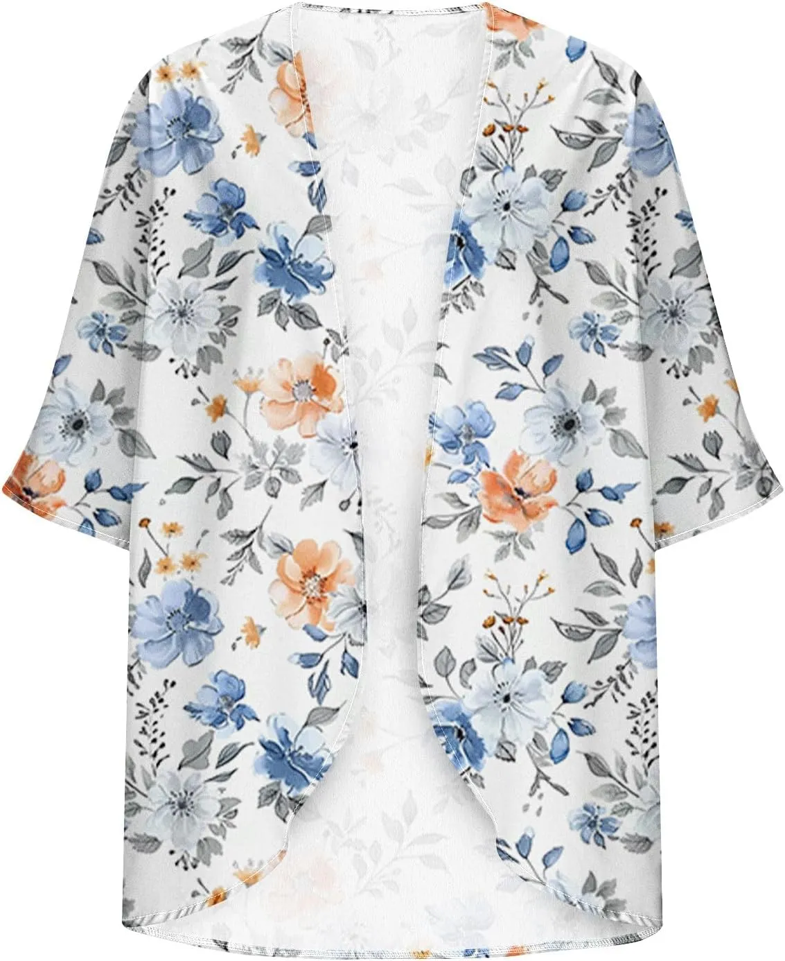 Women Cardigans Lightweight 3/4 Length Sleeve Sweaters Lounge Fashion Lightweight Summer Plus Size Outerwear Clothes