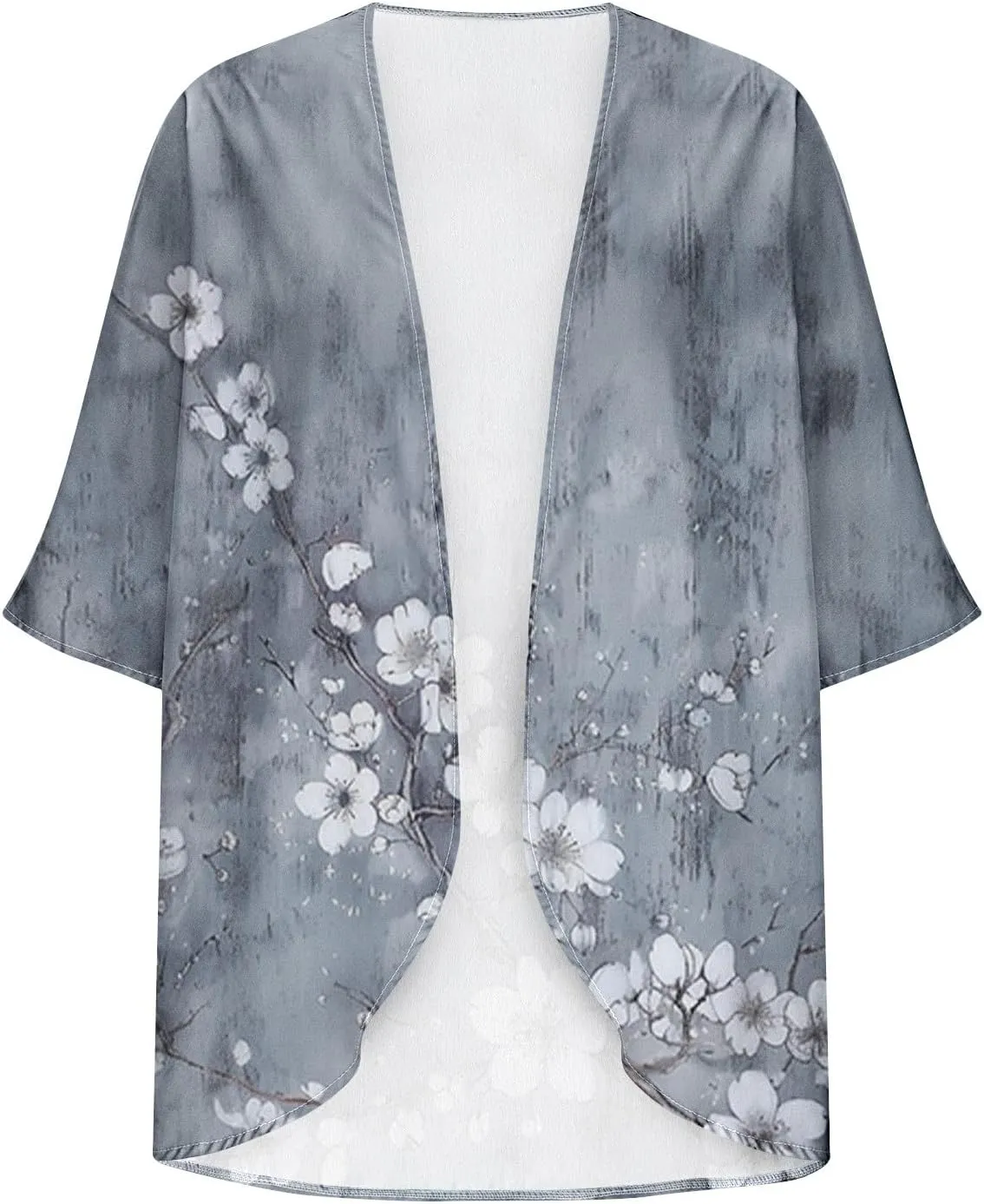 Women Cardigans Lightweight 3/4 Length Sleeve Sweaters Lounge Fashion Lightweight Summer Plus Size Outerwear Clothes