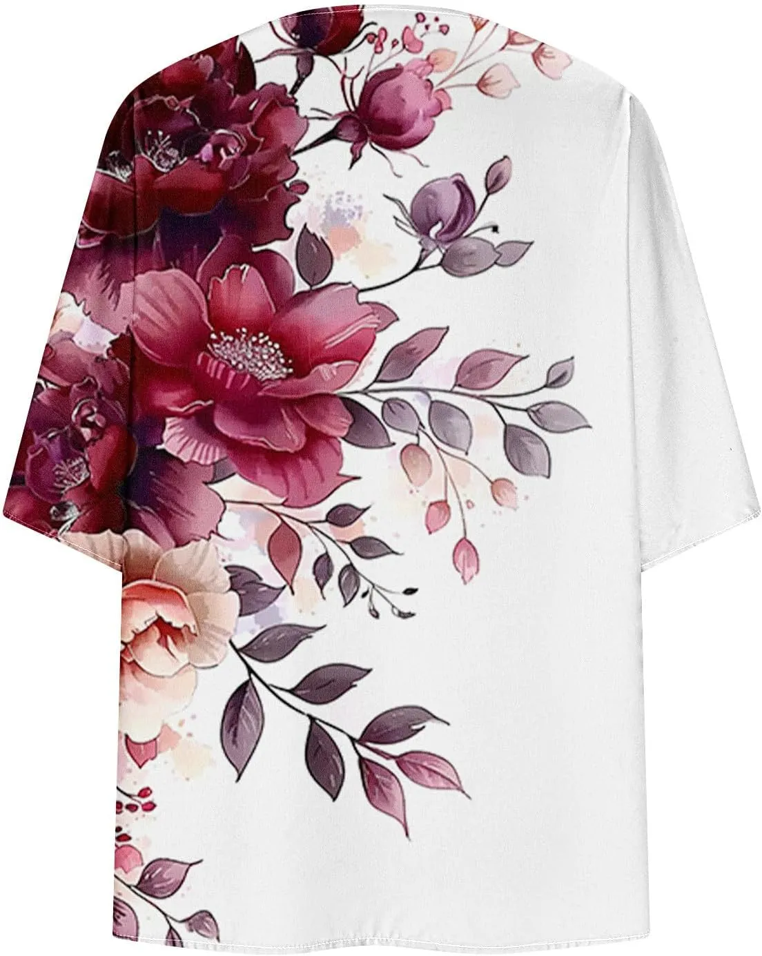 Women Cardigans Lightweight 3/4 Length Sleeve Sweaters Lounge Fashion Lightweight Summer Plus Size Outerwear Clothes