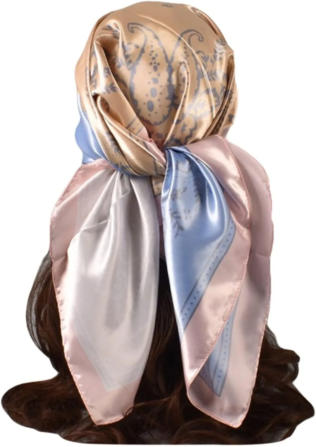 Women Silk Scarves Womens Scarfs Fashion Scarf For Women Womens Spring Summer Prints Satin Cashew Flower Prints