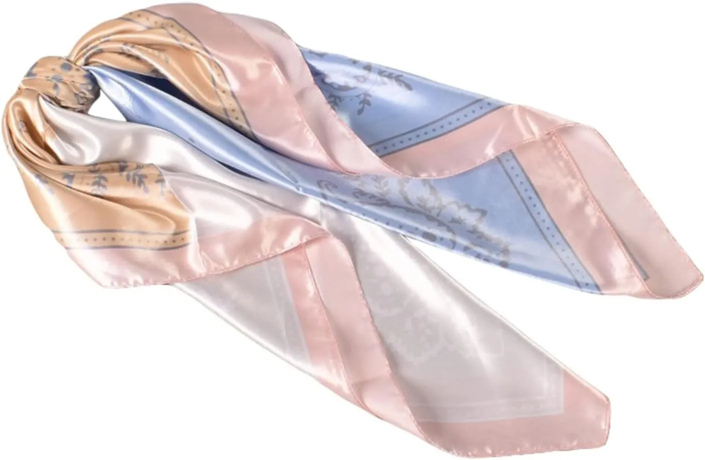 Women Silk Scarves Womens Scarfs Fashion Scarf For Women Womens Spring Summer Prints Satin Cashew Flower Prints