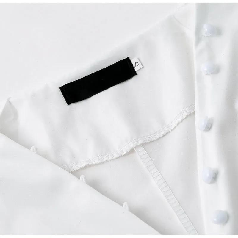 Women's Autumn/Winter Vintage V-Neck Long-Sleeved Blouse