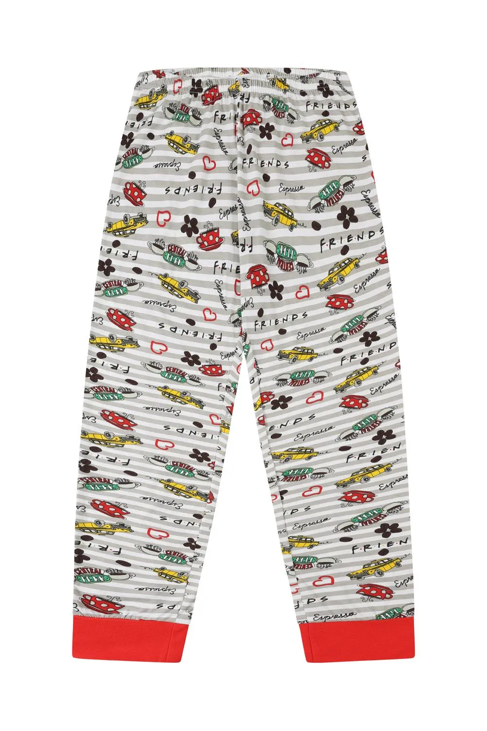 Women's Central Perk Cafe Friends 'But First Coffee' Long Pyjamas