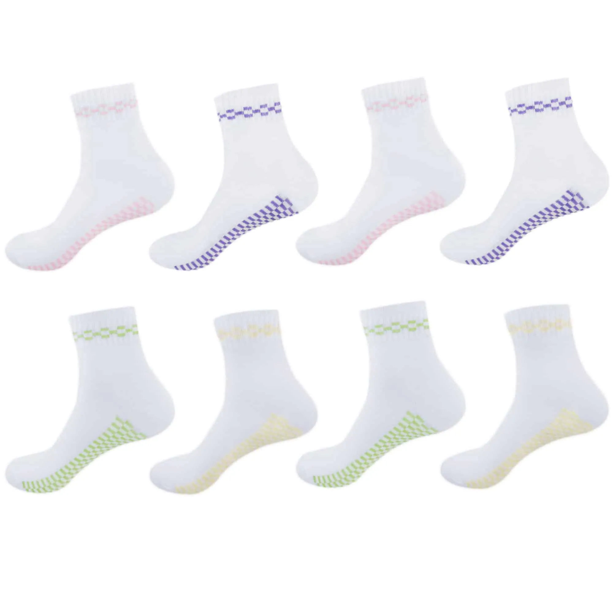 Women's Classic Retro Design Cotton Anklet Quarter Socks