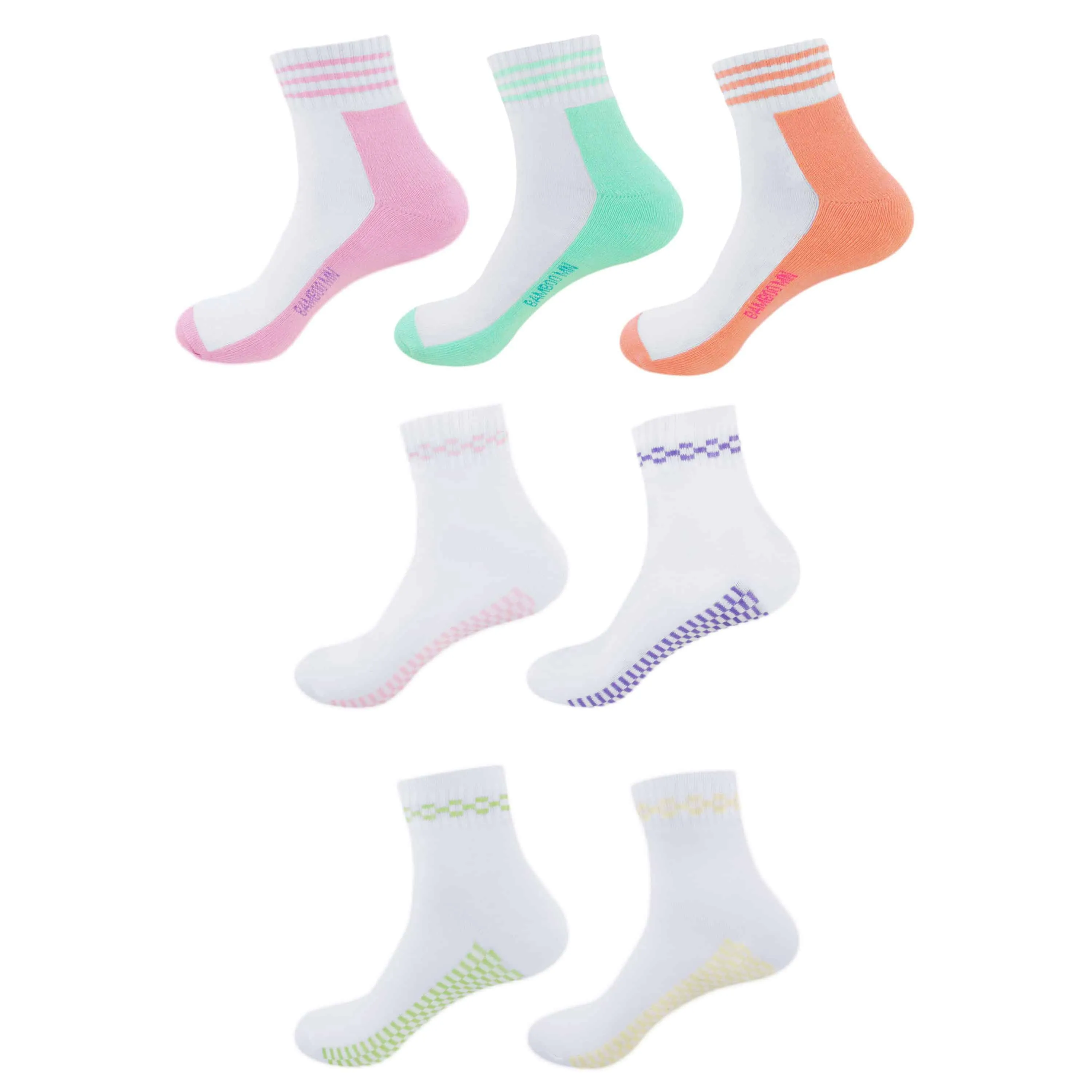 Women's Classic Retro Design Cotton Anklet Quarter Socks