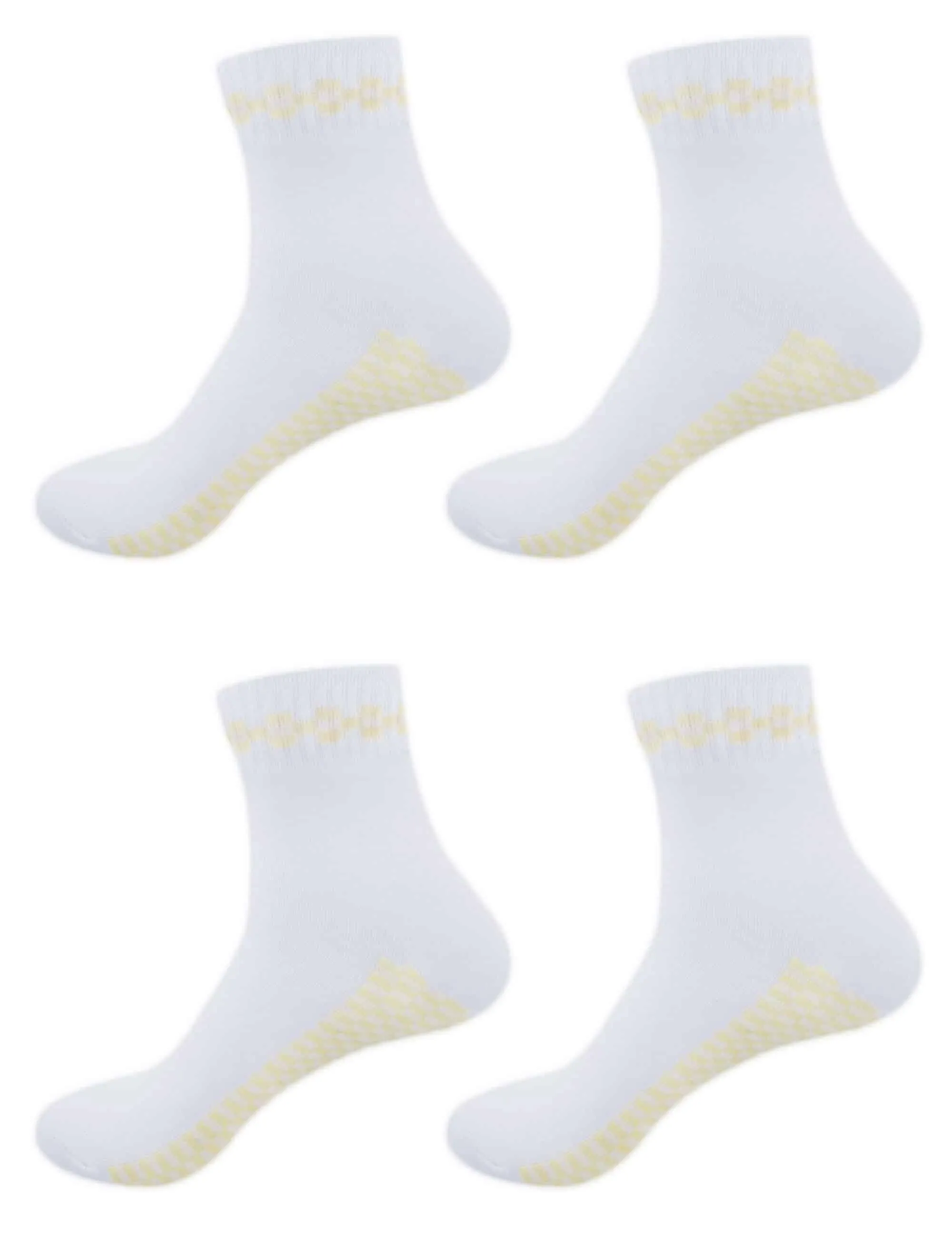 Women's Classic Retro Design Cotton Anklet Quarter Socks