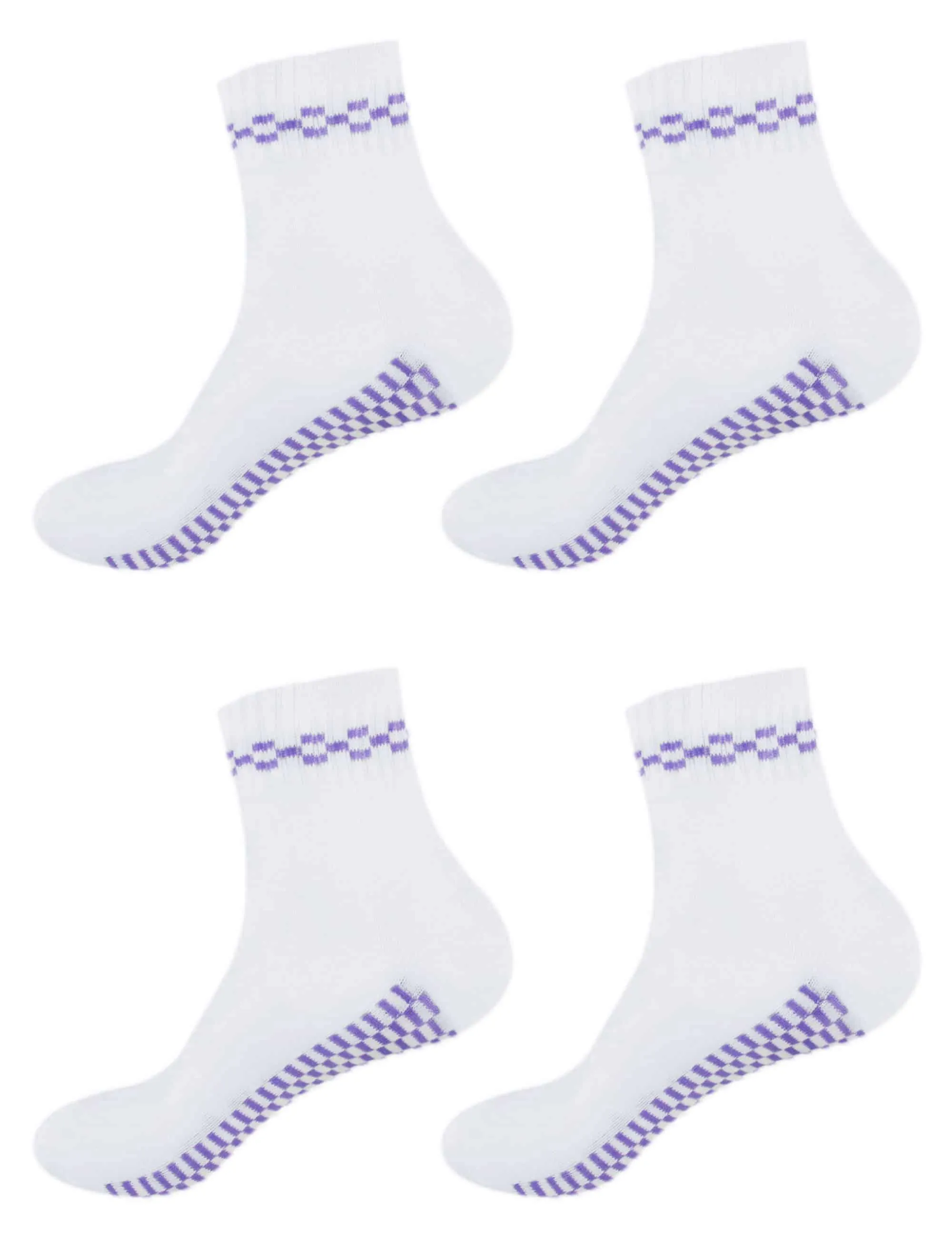 Women's Classic Retro Design Cotton Anklet Quarter Socks