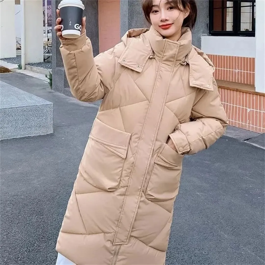 Womens Cotton Bread Clothes Winter Warm Jacket Down Cotton Coat Long Padded Puffer Parkas