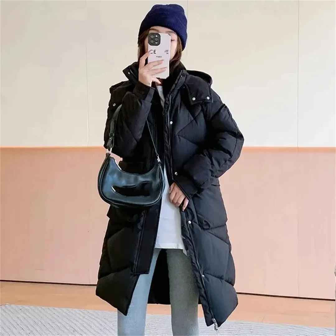Womens Cotton Bread Clothes Winter Warm Jacket Down Cotton Coat Long Padded Puffer Parkas