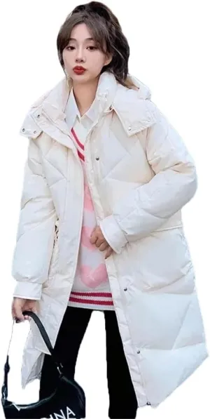 Womens Cotton Bread Clothes Winter Warm Jacket Down Cotton Coat Long Padded Puffer Parkas