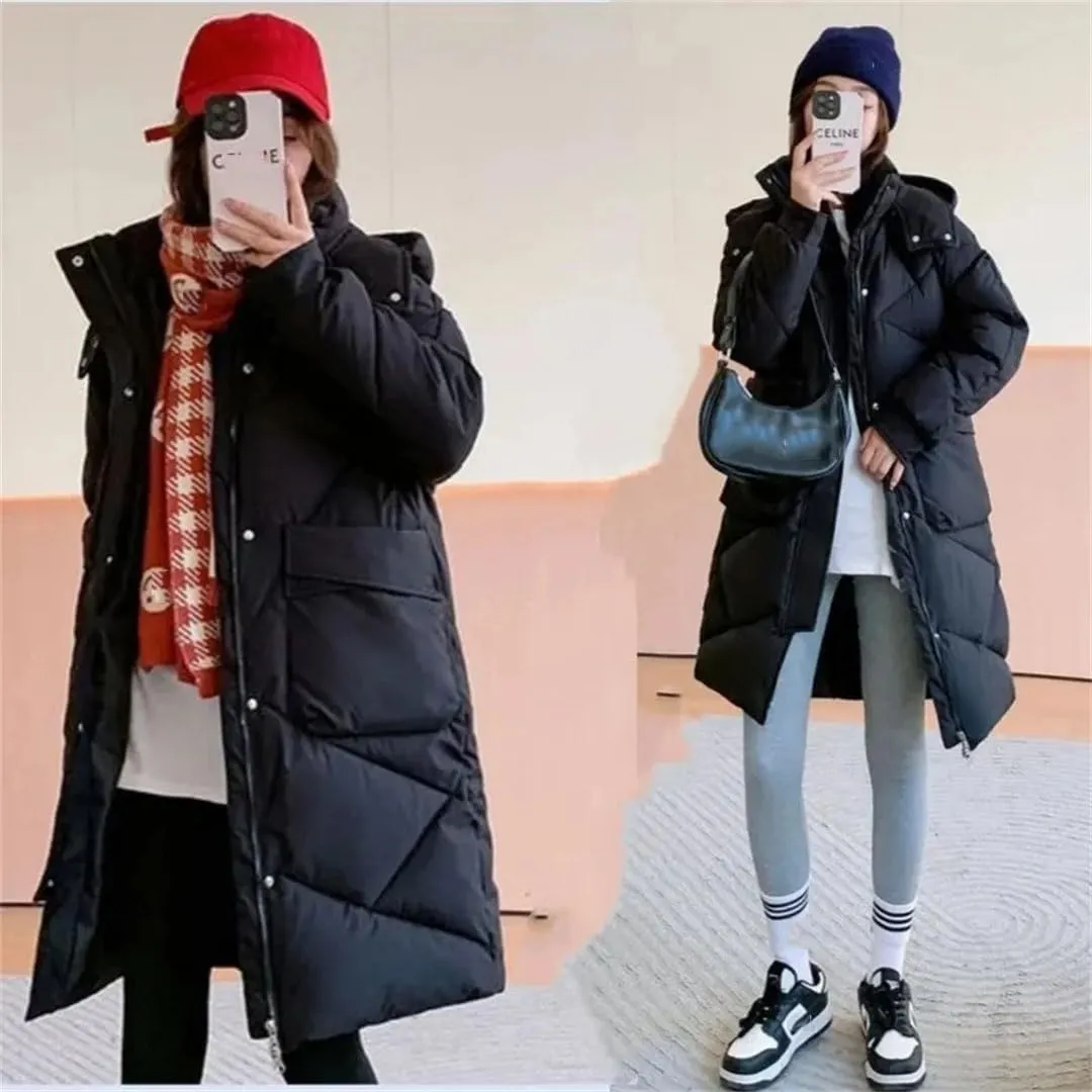 Womens Cotton Bread Clothes Winter Warm Jacket Down Cotton Coat Long Padded Puffer Parkas