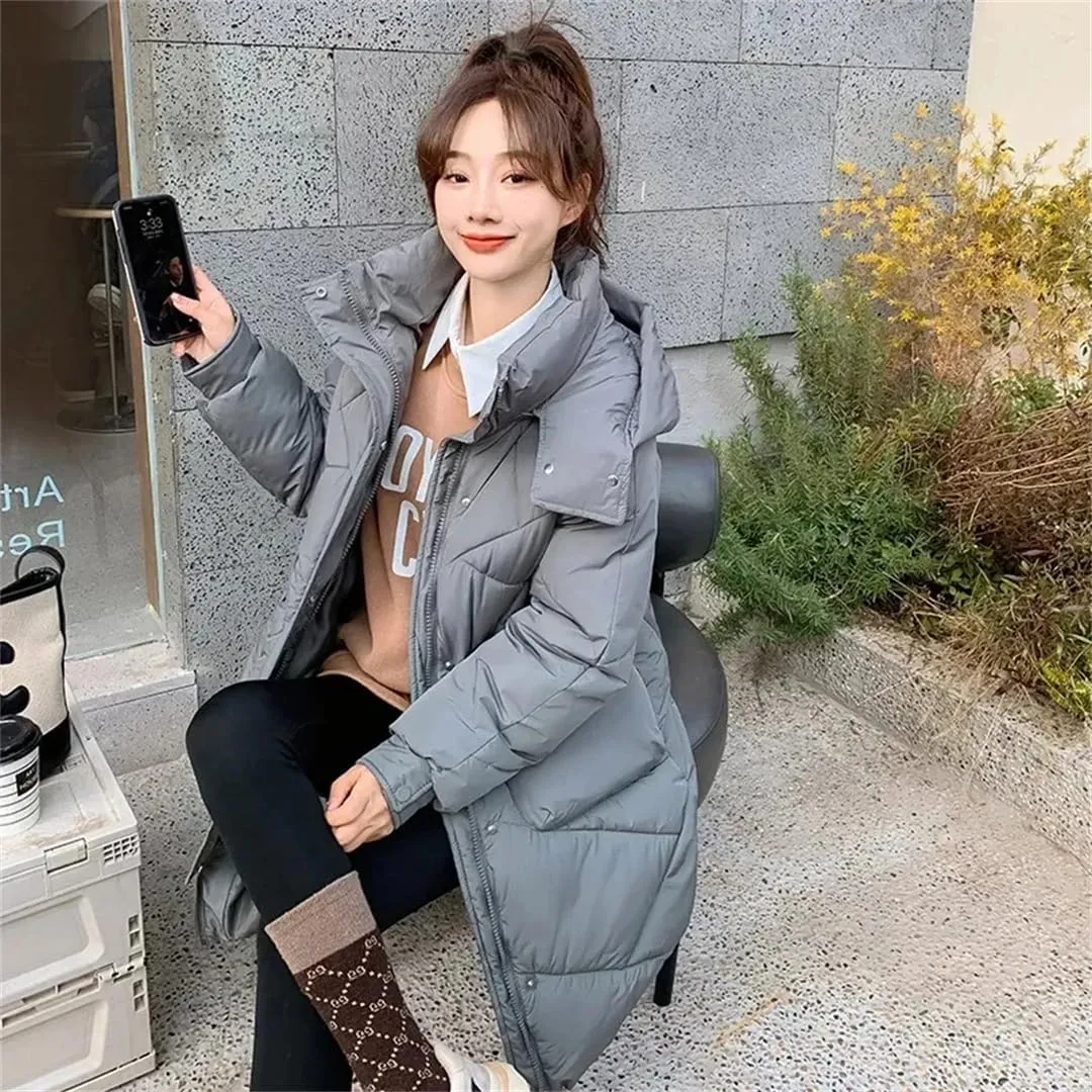 Womens Cotton Bread Clothes Winter Warm Jacket Down Cotton Coat Long Padded Puffer Parkas