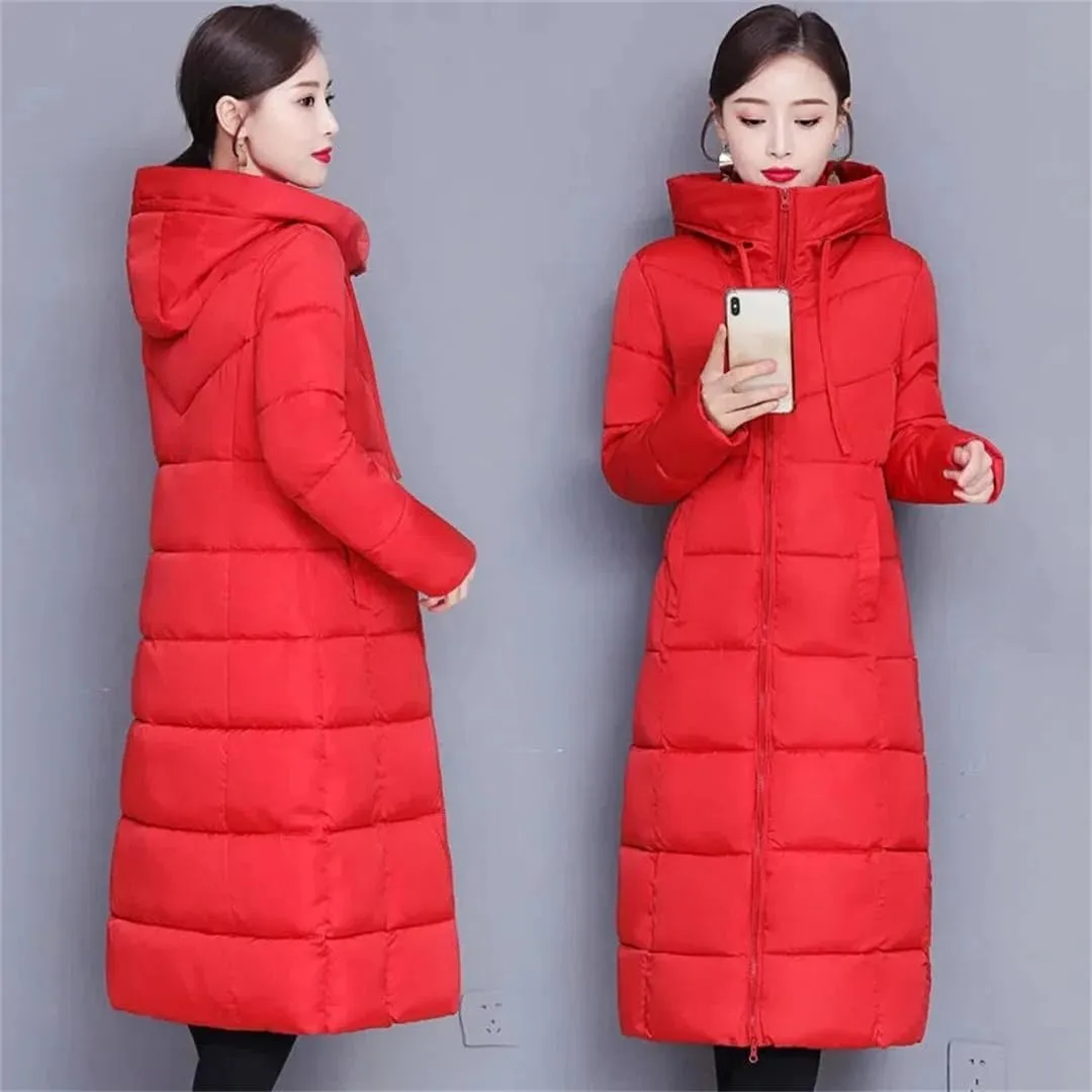 Women's Cotton Coat Winter Jacket Parkas Down Cotton Parka Coat Female Padded Puffer Coats Outwear