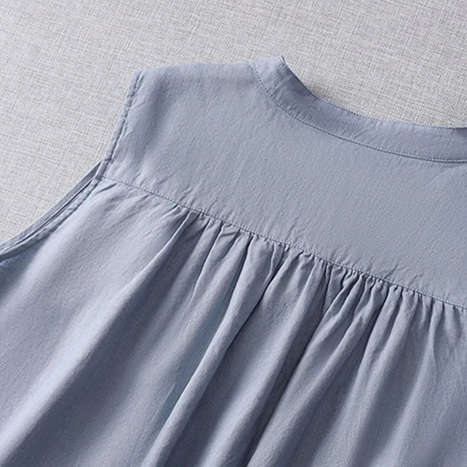 Women's Cotton Liene Dresses Dressy Casual Button Down Lounge Dresses Comfy Cotton Summer Lounge Clothes