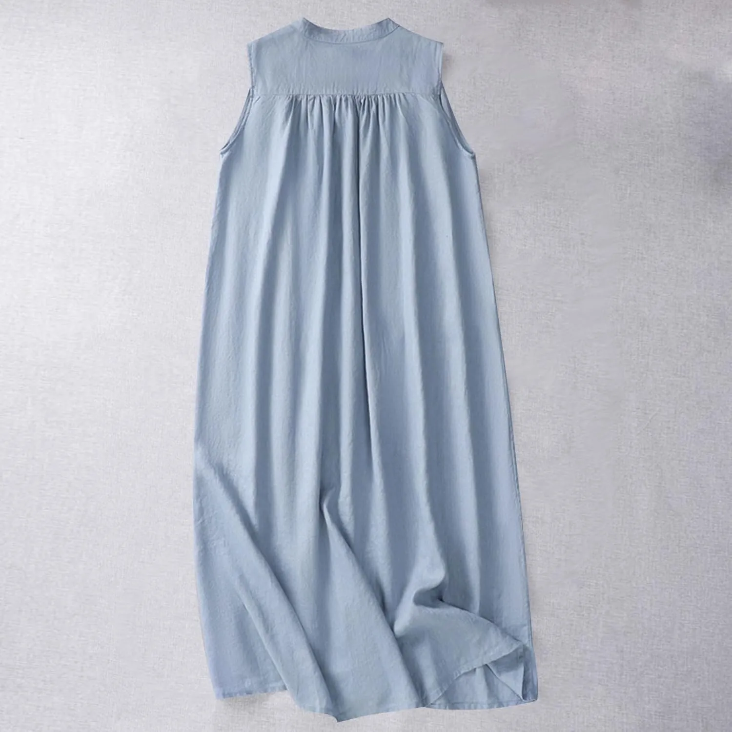 Women's Cotton Liene Dresses Dressy Casual Button Down Lounge Dresses Comfy Cotton Summer Lounge Clothes