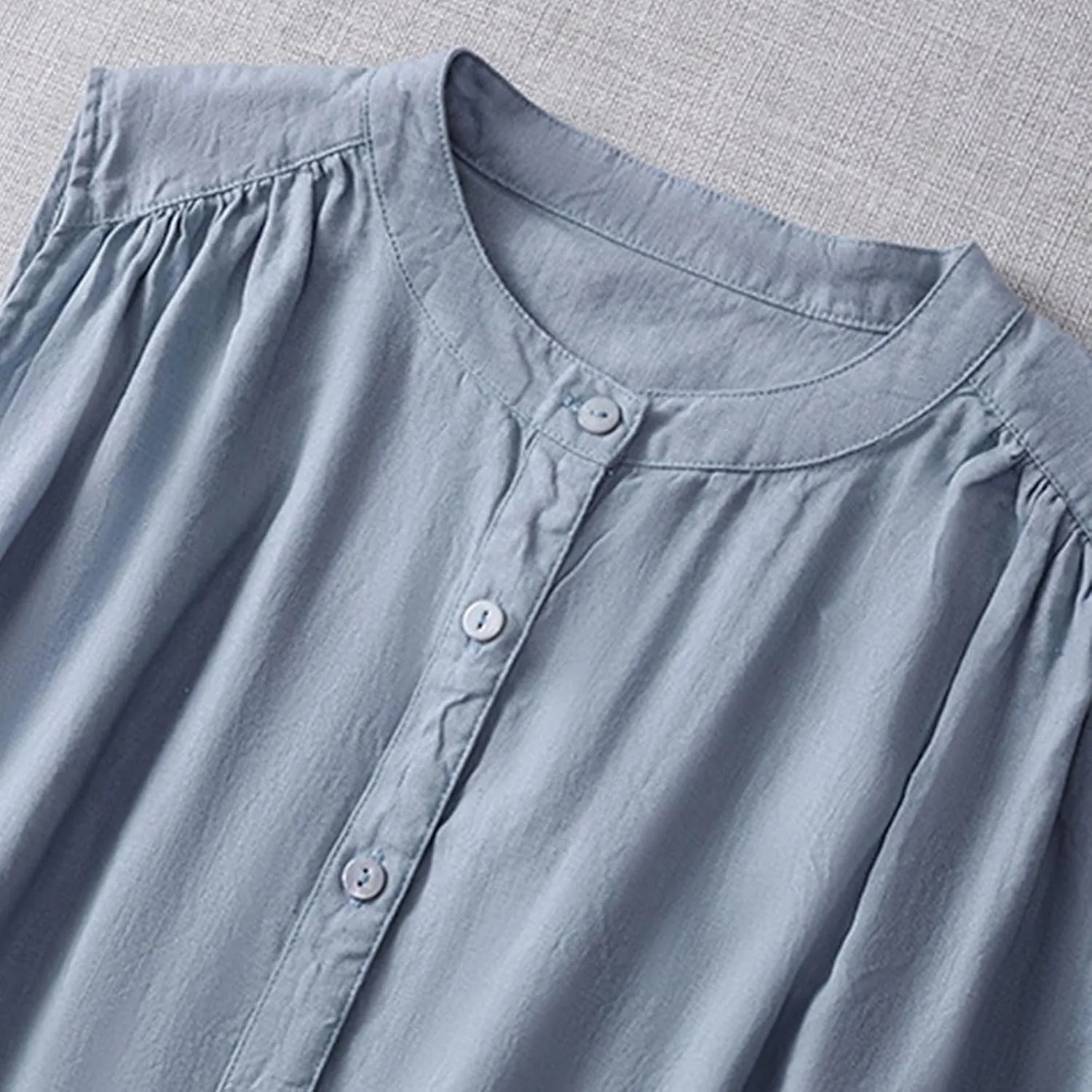 Women's Cotton Liene Dresses Dressy Casual Button Down Lounge Dresses Comfy Cotton Summer Lounge Clothes