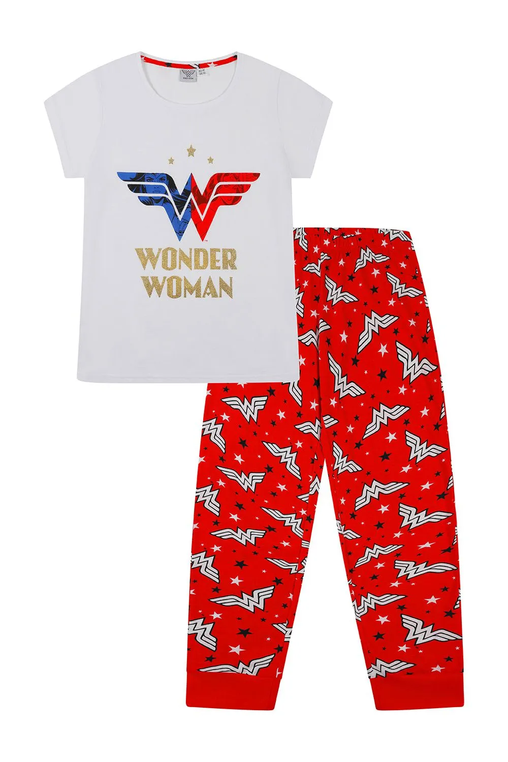 Women's DC Comics Wonder Women Long Pyjamas Pjs w21