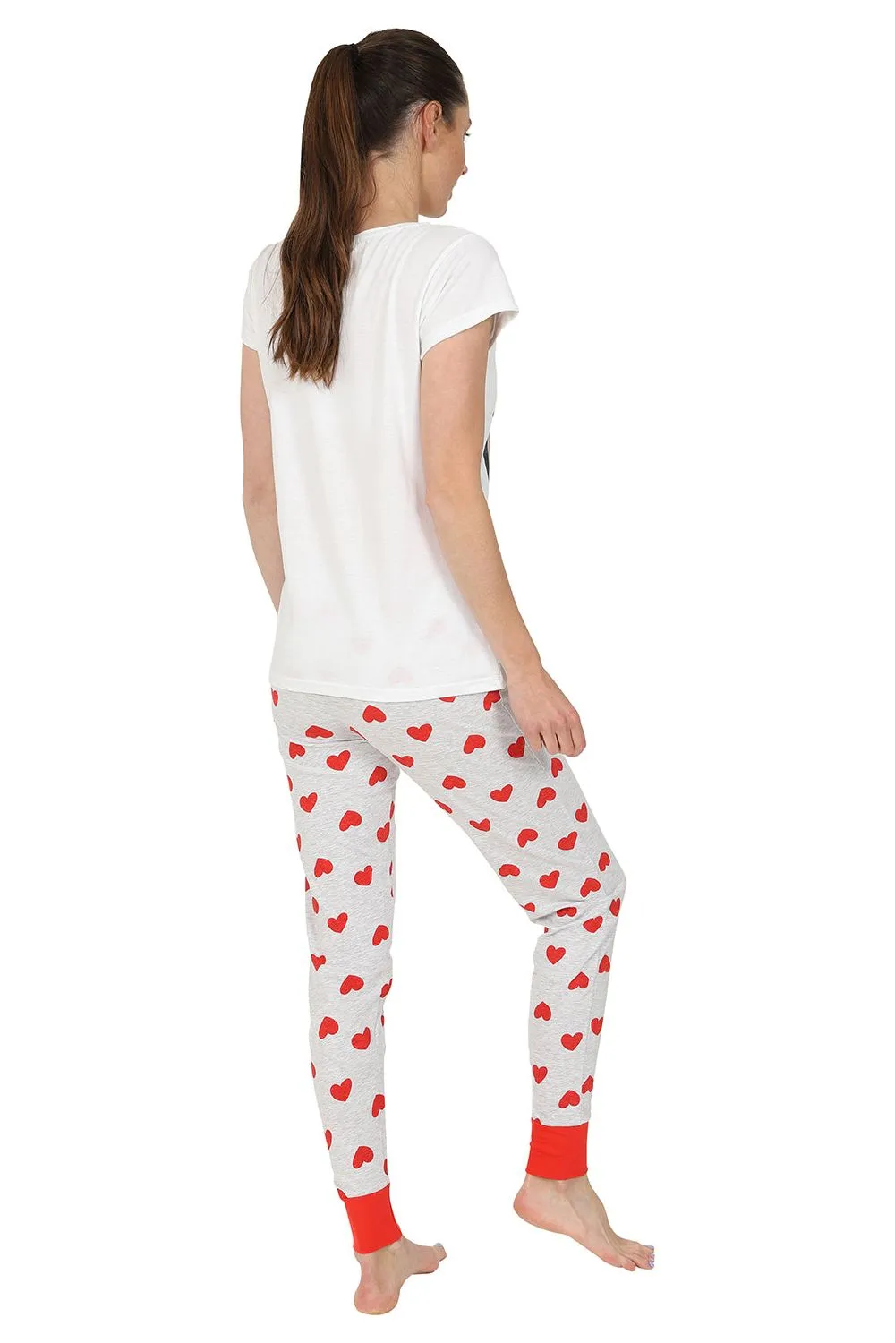 Women's Disney Lady and The Tramp Heart Long Pyjamas