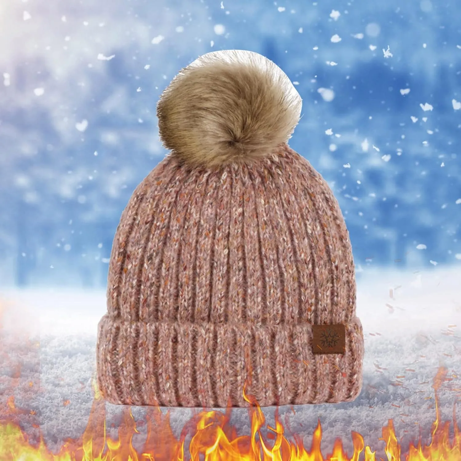 Womens eanies for Winter Pompom Beanie Hats Warm kull Cap Beanie for Women Girls