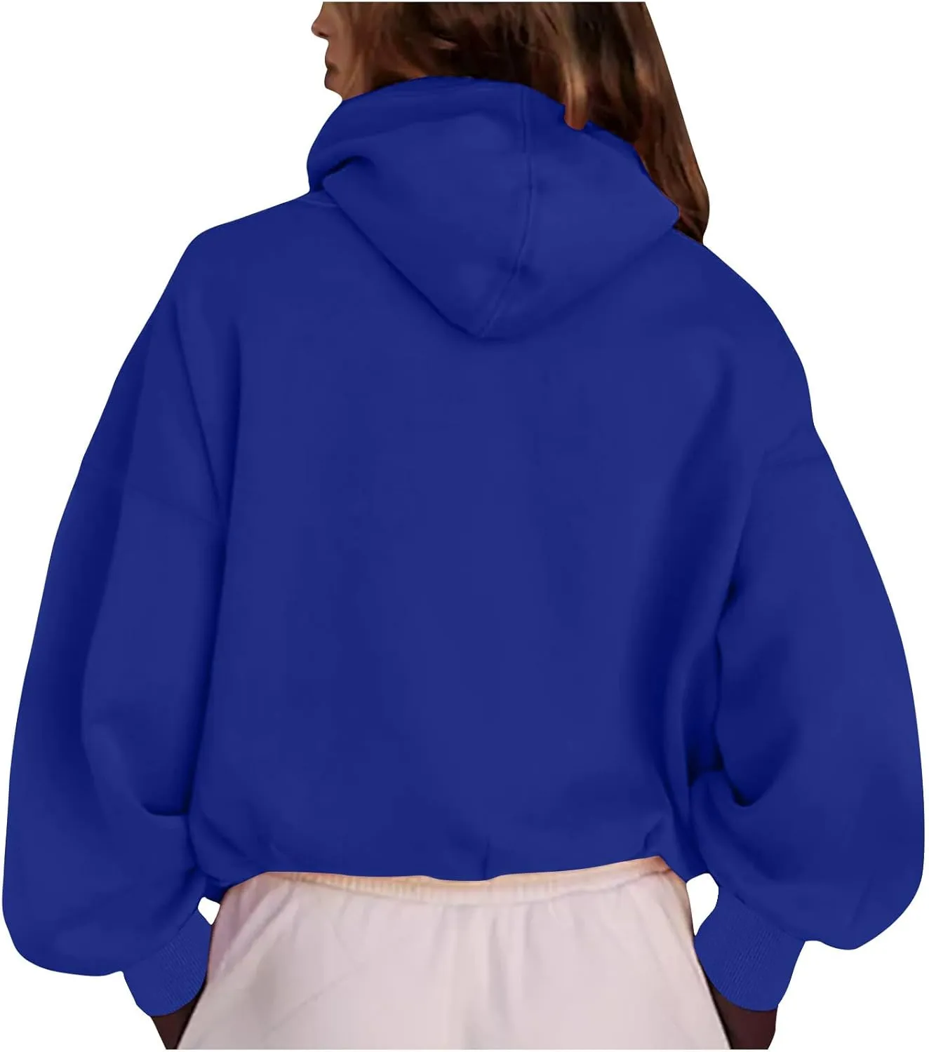Womens Fall Fashion 2025 Half Zip Cropped Sweatshirt Long Sleeve Stand Collar Oversized Casual Y2k Pullover Top Shirt